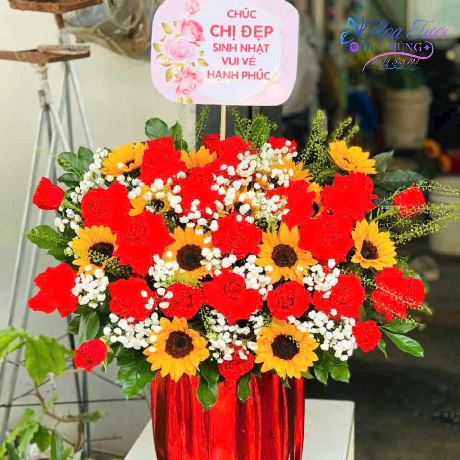 Giỏ Hoa Tươi GH038